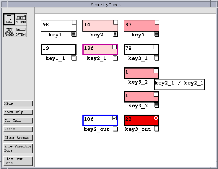 SecurityCheck spreadsheet following additional validation.