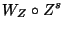 $\displaystyle W_Z \circ Z^s$
